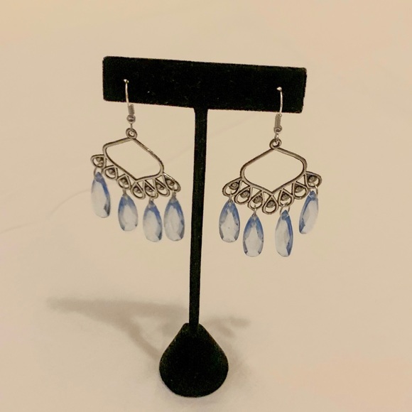 Studded Dangle Earrings - Picture 6 of 8